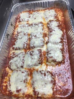 Let's catering your next party  Meat lasagna comes with garlic bread and Salad