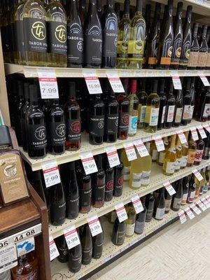 Lots of local wine on sale!