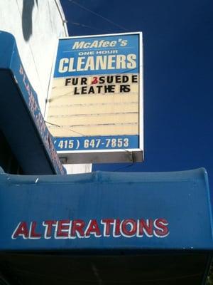 McAfee's Cleaners, 11/11/10