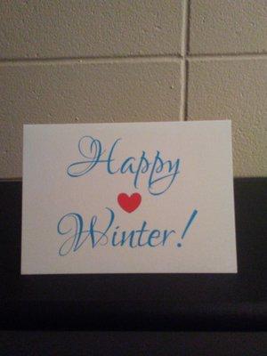 Happy Winter- greeting card, (c) Sharon Lee Hudson