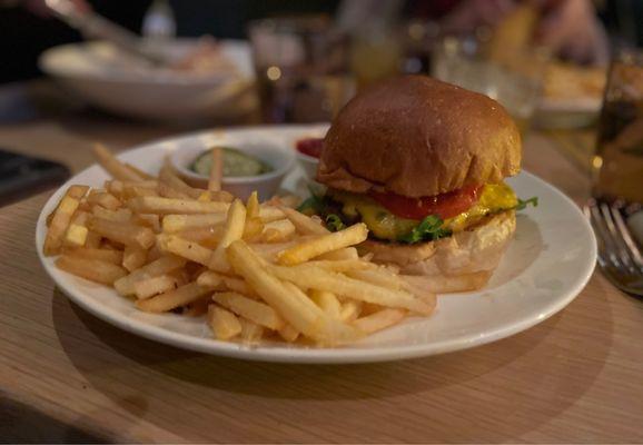 Burger and Fries