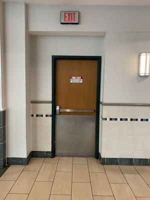 Altamonte Mall exit door and sign near food court and restroom second floor Altamonte Springs fl