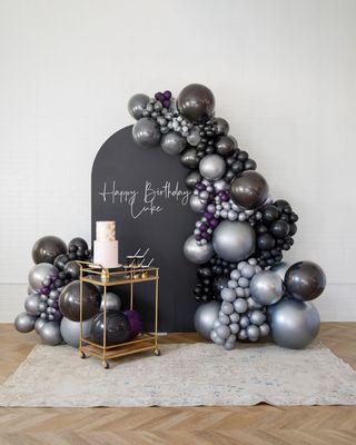 Teen Birthday Balloon Garland with panel