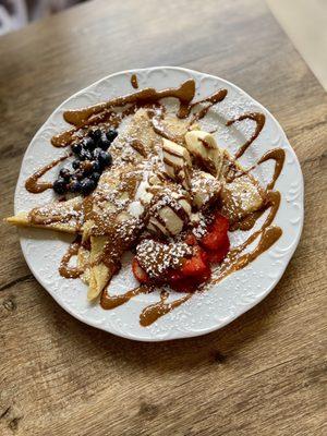 Classic Nutella Crepes! They make their own Nutella and it's amazing!