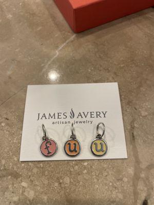 Left charm is original color. Middle and Right are discolored after laser welding.