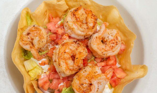 Taco Salad with Shrimp