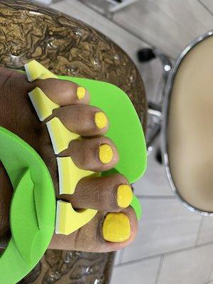 Terrible pedicure.