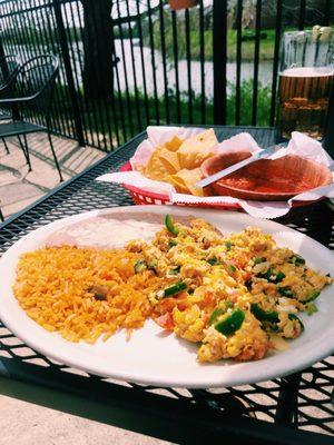 Patio breakfast