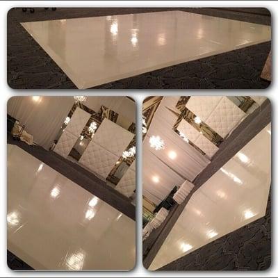 San Francisco Bay Area custom bespoke seamless white dance floor rental