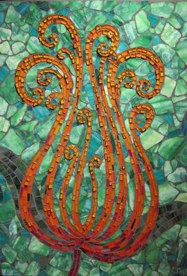 Glass mosaic artwork by Rachel Rodi