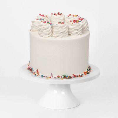 6" Vanilla confetti cake