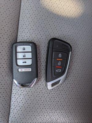 New style for this Honda Accord smart key.