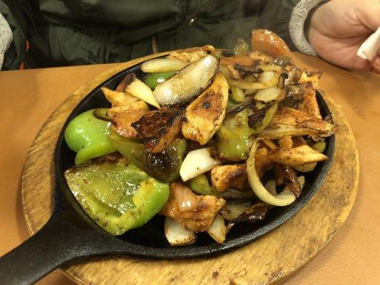 Chicken fajitas were incredible!