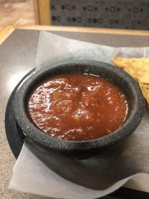 The salsa may appear to be of the shelf... it's definitely not!