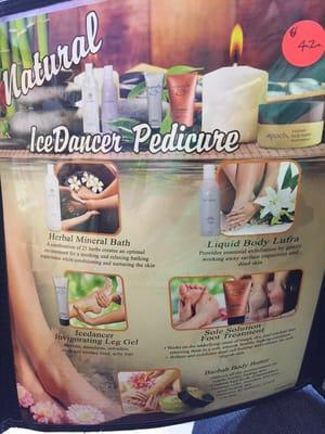 Natural Ice Dancer Pedicure $42