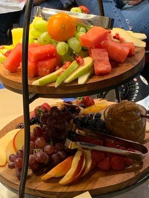 Tiered charcuterie board