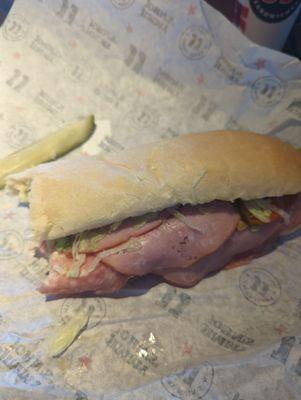 Always snagging the #9 when I'm at Jimmy John's. Make sure add the hot peppers and get your Pickle Bucket to go