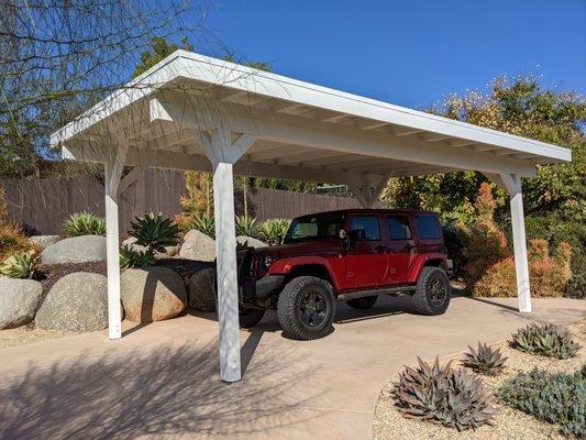 Carport completed