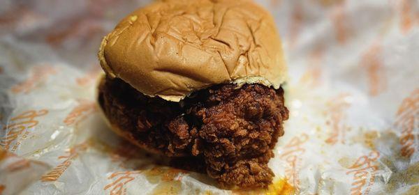 Haven hot chicken sandwich