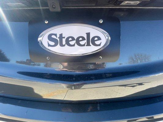 Steele License tag