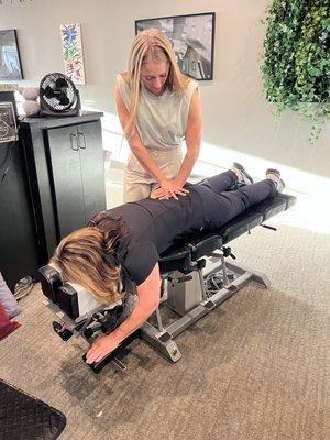 Chiropractic adjustment