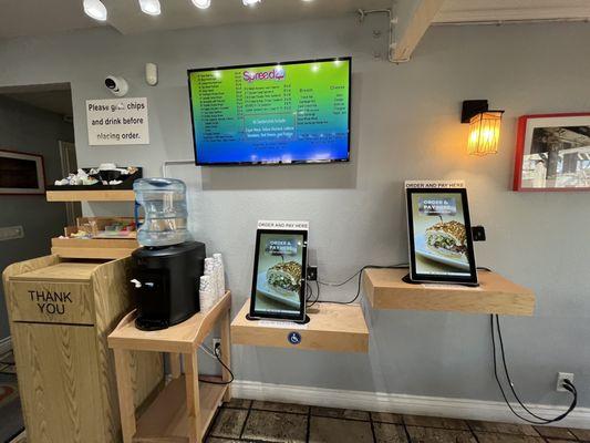 Self-service ordering kiosks