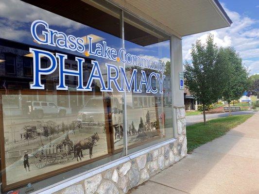 Grass Lake Community Pharmacy with Community Historical Photos