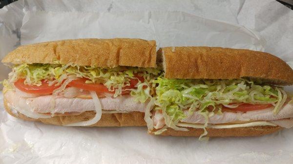 Turkey sub from Hat's Heroes