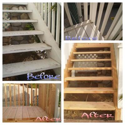 This is a full stairs and landing replacements we did for a client.