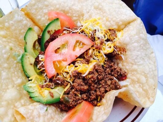 delicious beef taco.