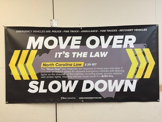 Move Over Slow Down Banner