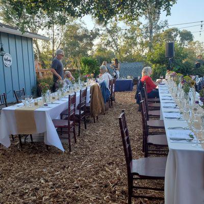 Dinner at the farm. An amazing 4 course meal made with all farm fruits and veggies. Perfection!