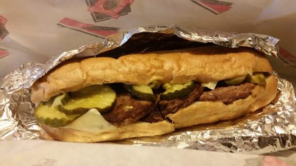 Hamburger sub... Medium.  Not bad. :)