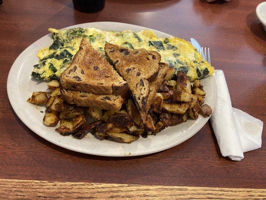 Their Greek omelet.