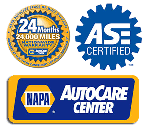 We are a NAPA AutoCare Center and we employ ASE Certified auto mechanics.