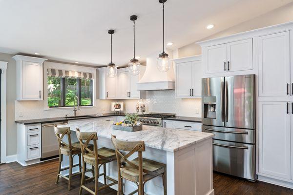 updated open kitchen in Prairie Village