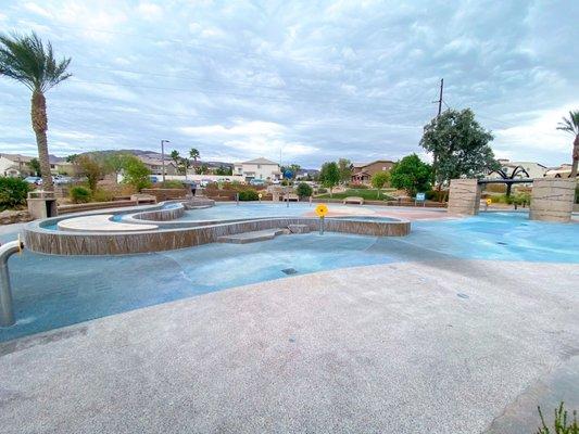 Splash pad to be used in the summer time