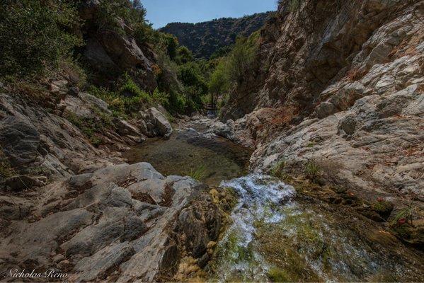 Looking down the waterfalls.