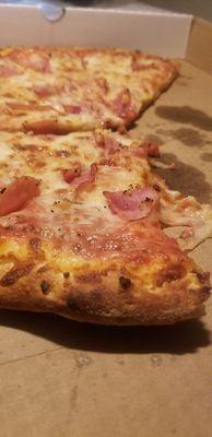 Ham amd garlic dank pizza