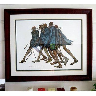 Our client shared a photo of this Charles Bibbs limited edition print hanging proudly in her home.