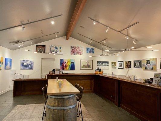 Tasting room meets art gallery