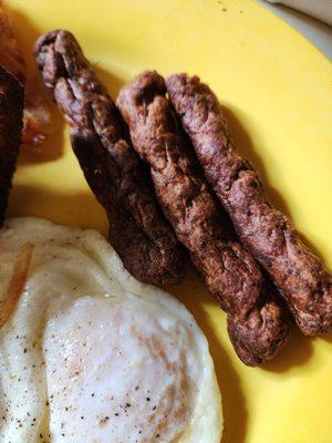 This sausage looks like old dog poo. Get your act together chef. This place is going downhill. Used to be my favorite.