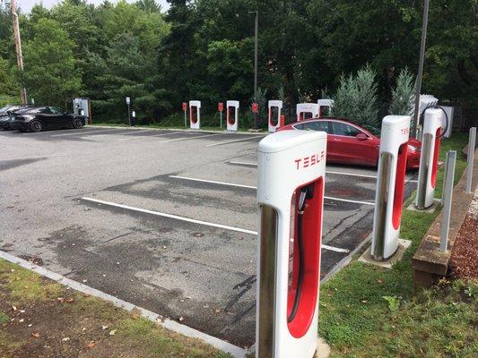 8 Tesla + 4 EV chargers