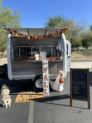 our cute trailer for fall