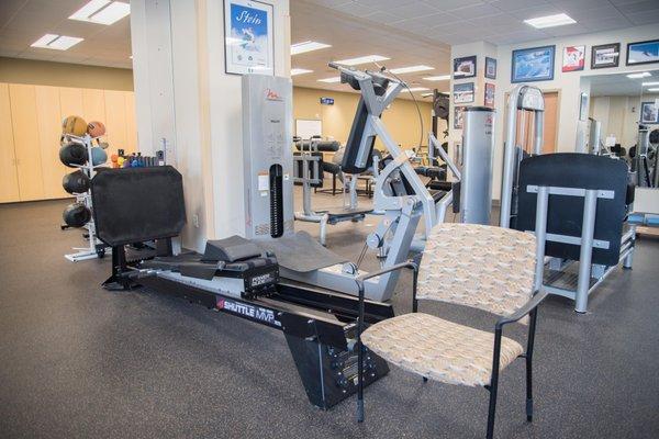 Work out room at the LiVe Well Center at Park City Hospital.