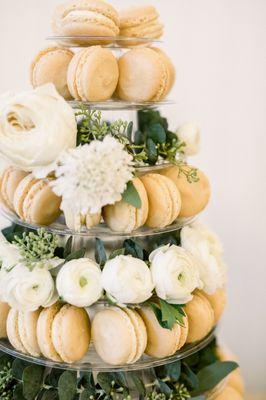 Inquire about designing breathtaking macaron towers to complement -- or replace -- your wedding cake