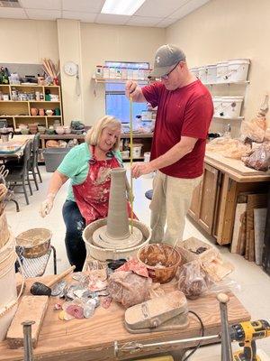 Carin and student Mike