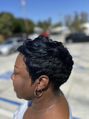 Short Pixie cut by Monique