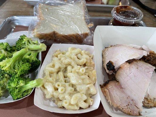 Turkey, Mac and Cheese, and Broccoli & Cheese