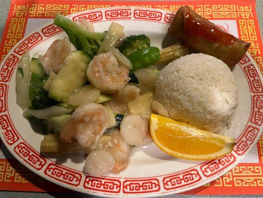 Shrimp with vegetables